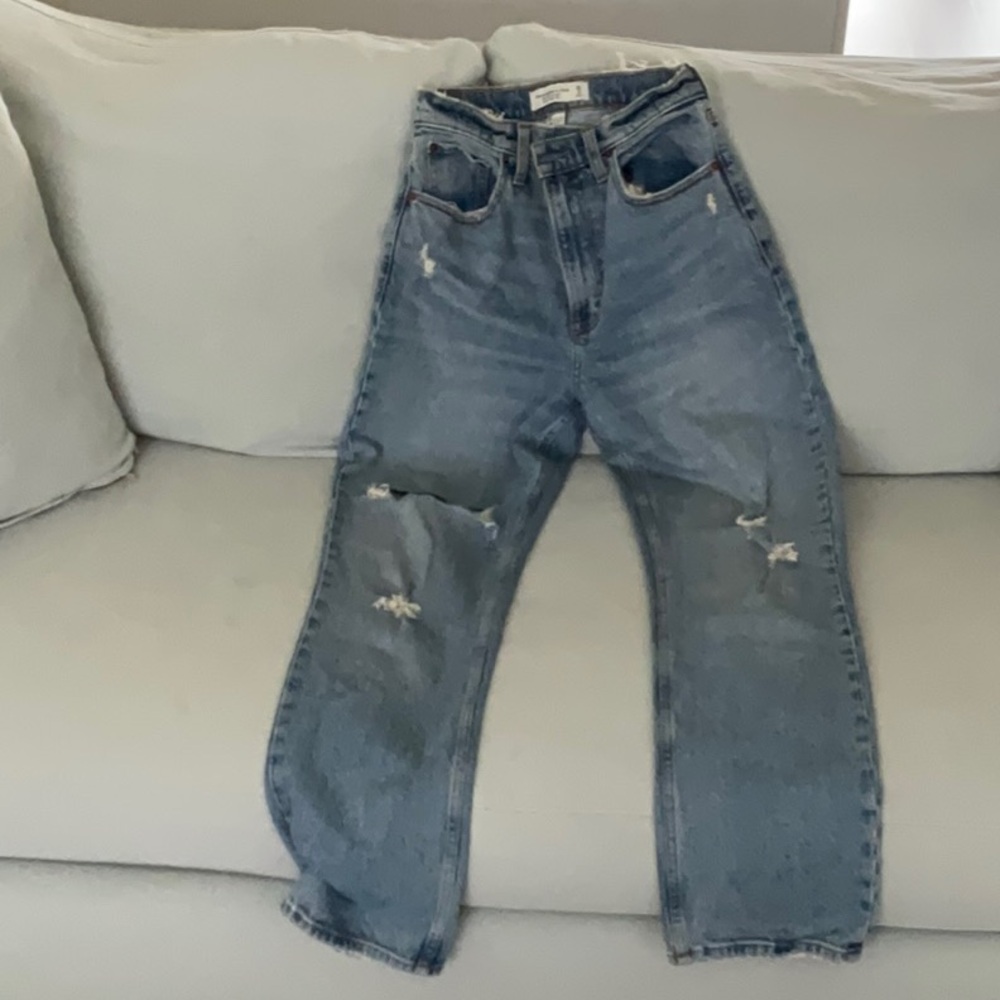 Abercrombie & Fitch High Rise Blue Denim Jeans
